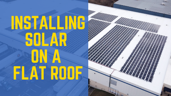 Solar panels on online flat roof